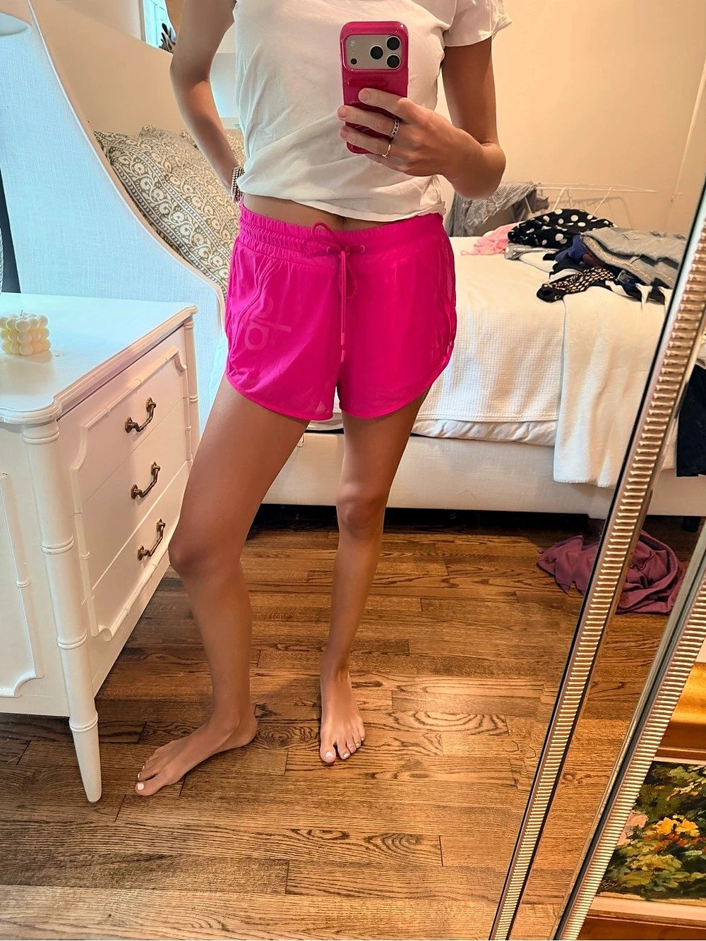 alo Athletic Running Shorts in Pink Medium Like New